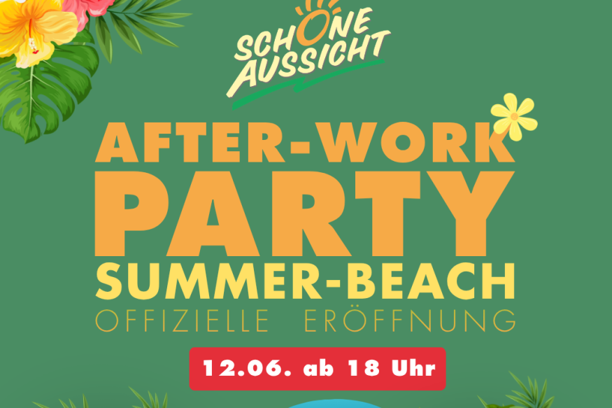 After-Work-Party mit Summer-Beach-Feeling im Shoppingcenter „Schöne Aussicht“ Leißling