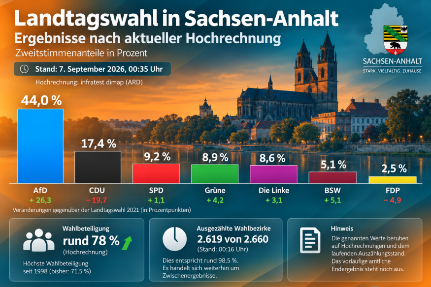 Landtagswahl in Sachsen-Anhalt